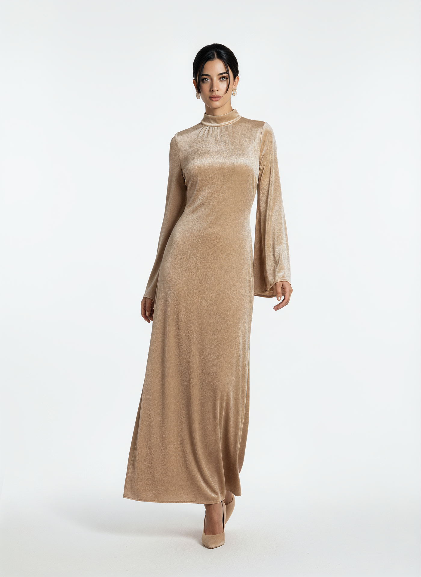 Velvet Elegance Abaya Dress