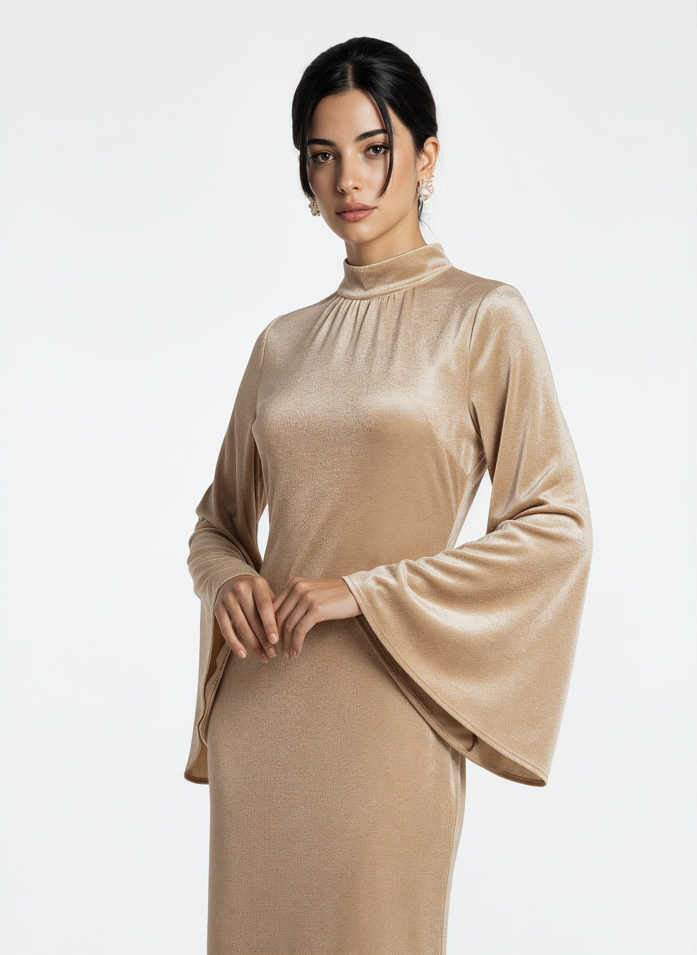 Velvet Elegance Abaya Dress