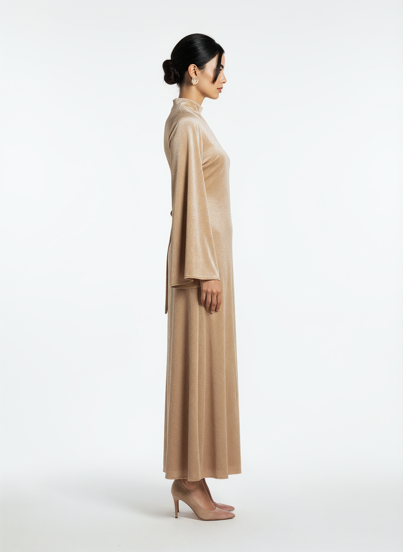 Velvet Elegance Abaya Dress