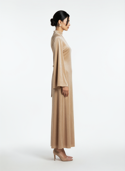 Velvet Elegance Abaya Dress