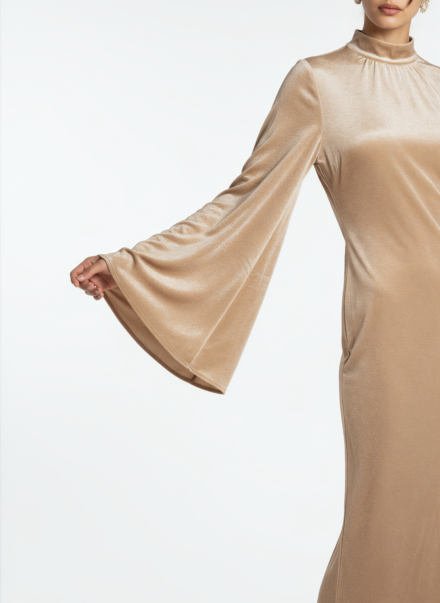 Velvet Elegance Abaya Dress