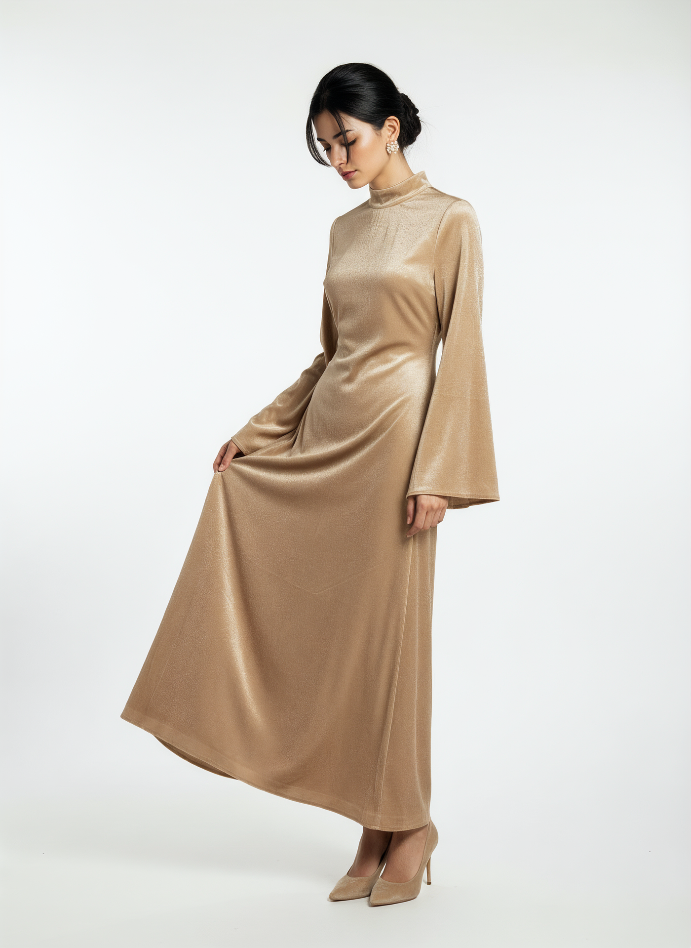 Velvet Elegance Abaya Dress