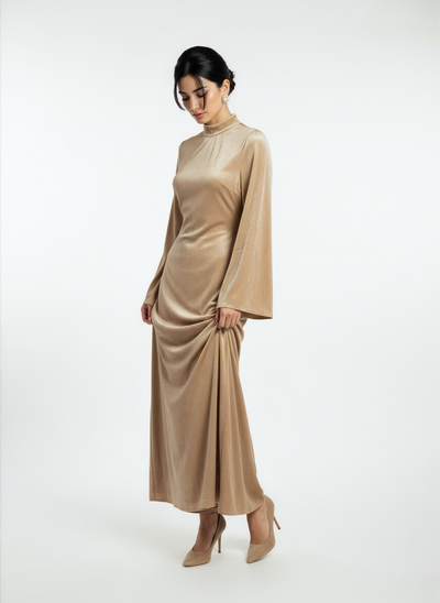 Velvet Elegance Abaya Dress
