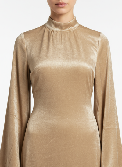 Velvet Elegance Abaya Dress