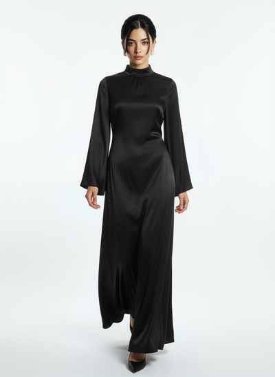 Velvet Elegance Abaya Dress