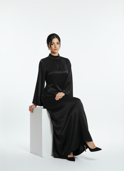 Velvet Elegance Abaya Dress