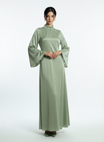 Velvet Elegance Abaya Dress