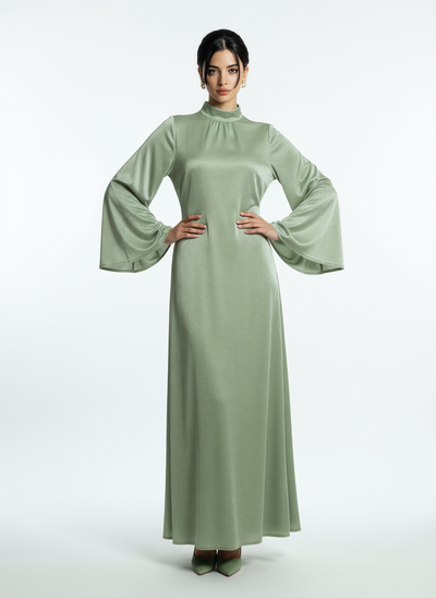 Velvet Elegance Abaya Dress