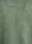 Green modest velvet elegance abaya dress featuring dramatic wide sleeves, mock neck, and tie-back bow for sophisticated evening wear - styling view