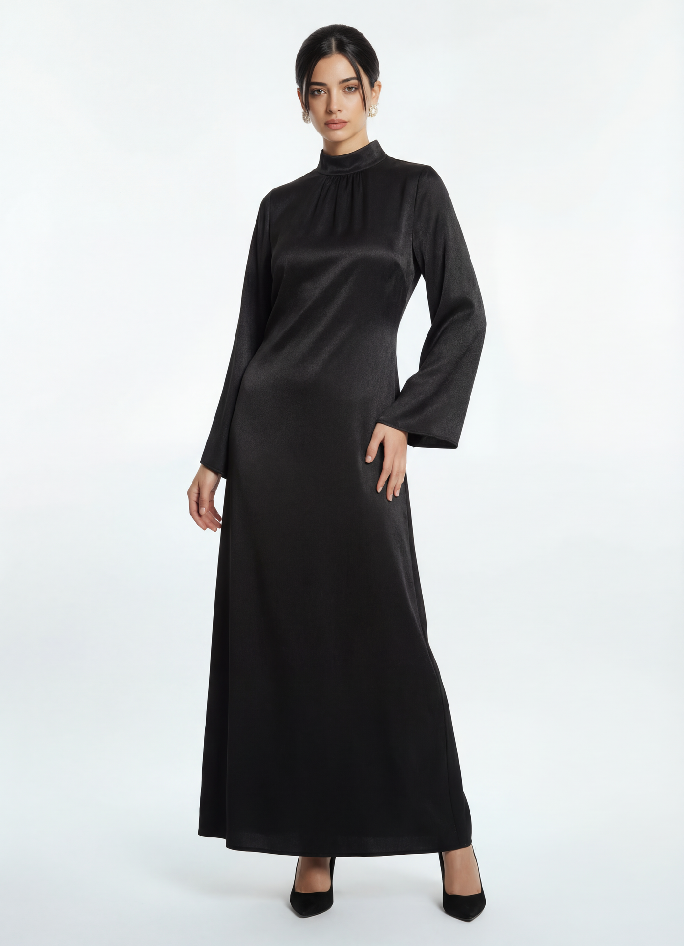 Velvet Elegance Abaya Dress