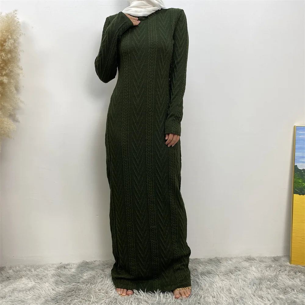 Elegant Woolen Winter Abaya