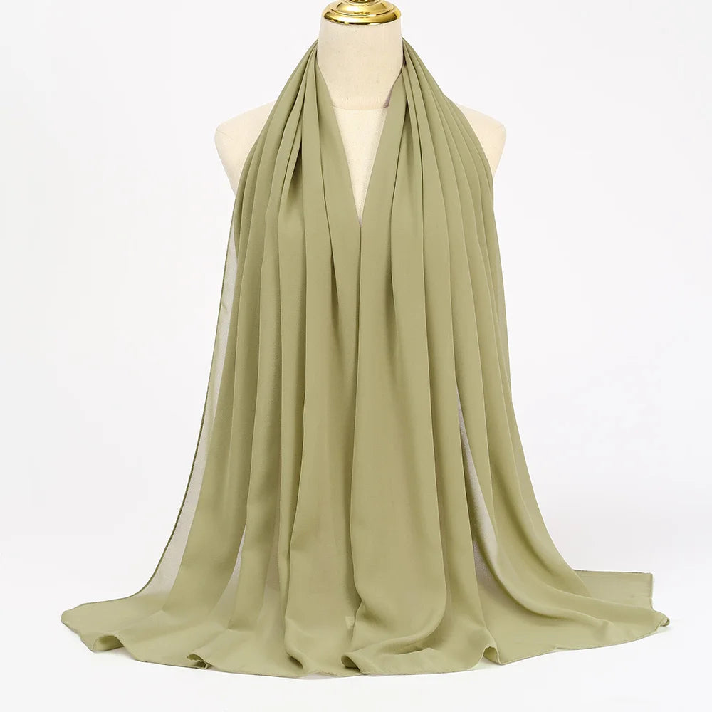 Chiffon Hijab ARMY GREEN