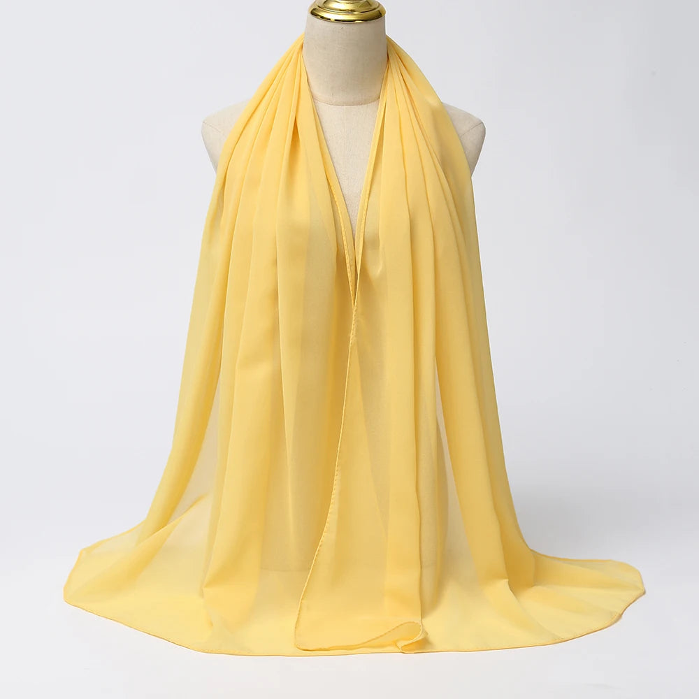 Chiffon Hijab BRIGHT YELLOW