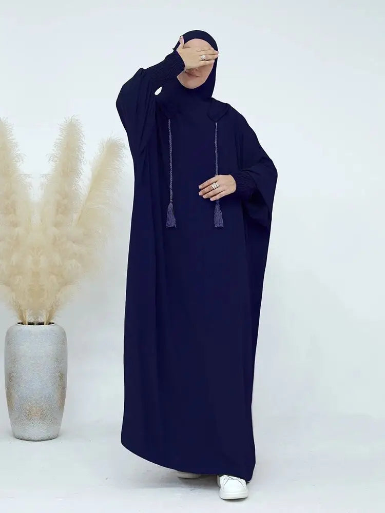 Modest Dress with Integrated Hijab