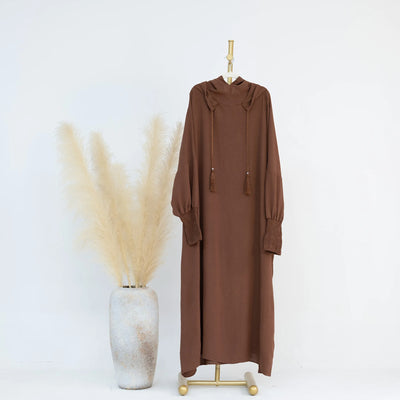 Modest Dress with Integrated Hijab