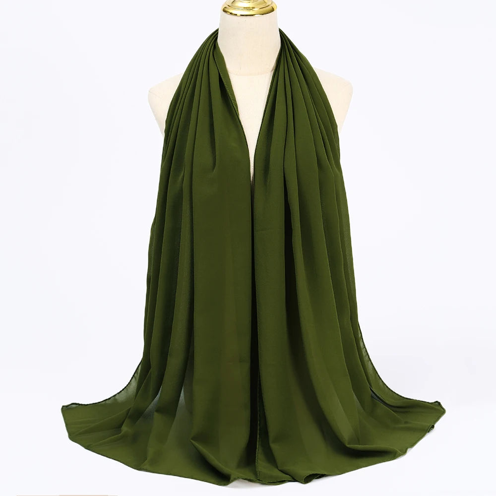 Chiffon Hijab DARK GREEN