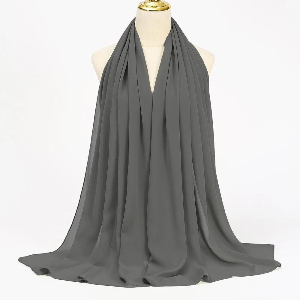 Chiffon Hijab DEEP GRAY