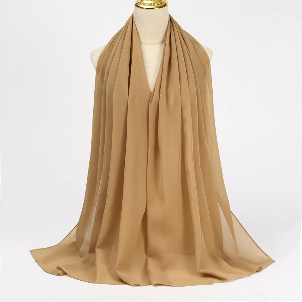 Chiffon Hijab DEEP KHAKI