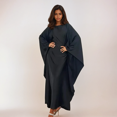 Modest Satin Butterfly Dress