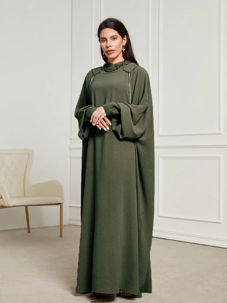 Modest Dress with Integrated Hijab