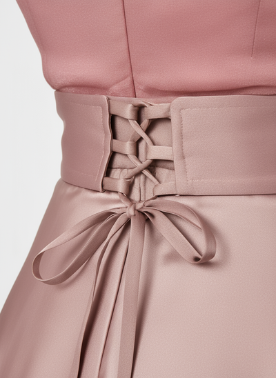 Modest Luxe Satin Gown