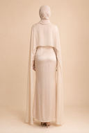 Yasmine - Beige — hijab styling, back master