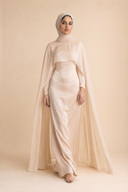 Yasmine - Beige — hijab styling, skirt motion