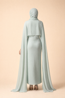 Yasmine - Mint — hijab styling, back master