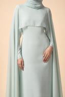 Yasmine - Mint — hijab styling, waist jewelry hero