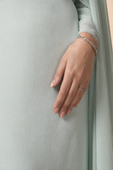 Yasmine - Mint — hijab styling, macro fabric detail