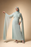 Yasmine - Mint — hijab styling, editorial power pose