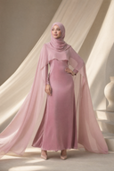 Yasmine - Pink — hijab styling, editorial power pose