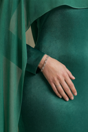 Yasmine - Emerald — hijab styling, macro fabric detail