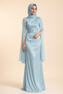 Mariya - Aquatic Blue — hijab styling, quiet editorial