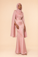 Mariya - Pink — hijab styling, three quarter front