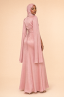 Mariya - Pink — hijab styling, three quarter back