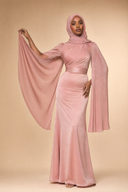 Mariya - Pink — hijab styling, editorial power pose