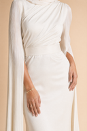 Mariya - White — hijab styling, waist jewelry hero