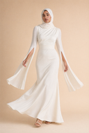 Mariya - White — hijab styling, skirt motion