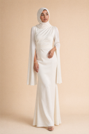 Mariya - White — hijab styling, quiet editorial