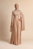 Saffira - Champagne — hijab styling, front master
