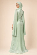 Saffira - Mint Green — hijab styling, three quarter back
