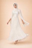 Saffira - White — hijab styling, skirt motion