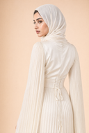 Saffira - White — hijab styling, bust profile portrait