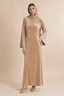 Camille - Beige — hijab styling, front master
