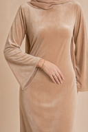 Camille - Beige — hijab styling, waist jewelry hero
