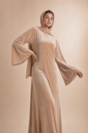Camille - Beige — hijab styling, editorial power pose
