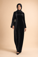 Camille - Black — hijab styling, walking lifestyle