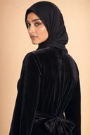 Camille - Black — hijab styling, bust profile portrait