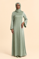 Camille - Light Green — hijab styling, front master